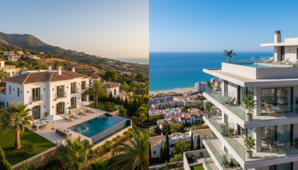 Choosing the Right Property Type Villa vs Apartment in Mijas Costa